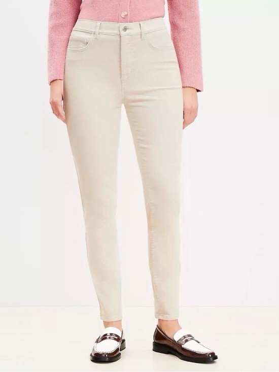 LOFT Denim - LOFT Cream Corduroy High-Rise Pants